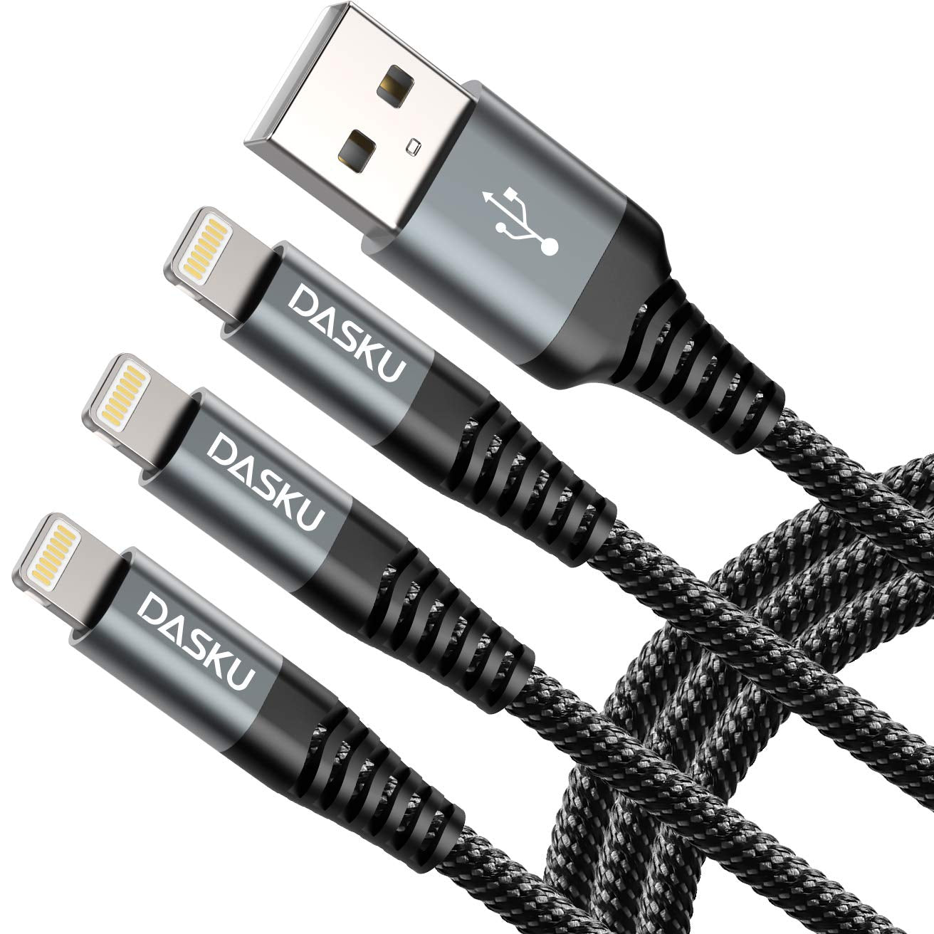 Iphone Charger Fast Charging 10FT, 3Pack [Apple Mfi Certified] Long Lightning Cable to USB Iphone Charging Cord for Iphone 14, 13, 12, 11, 8, 7, X, XR, XS, SE, Ipad Pro, Air, Mini, Ipod & Airpods
